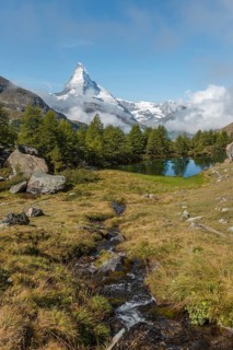 Snow-covered Matterhorn