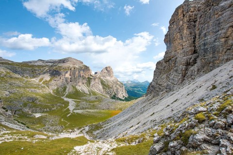 View into the valley towards Kolfuschg