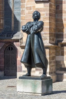Bronze figure of Thomas Muntzer