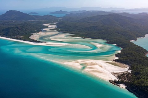 Whitehaven Beach and Hill Inlet river meanders