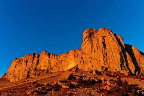 Summit Tour d'Ai in the evening light