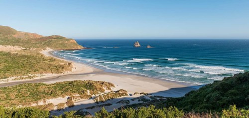 View of sandy beach