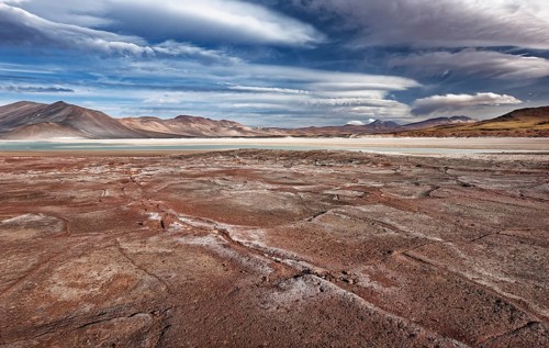 Salt Lake Salar de Aguas Calientes