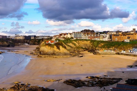 Towan Beach in the evening light