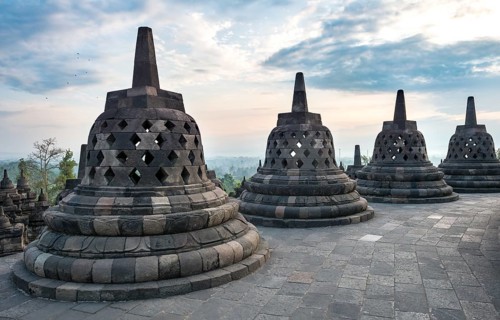 Temple complex Borobudur