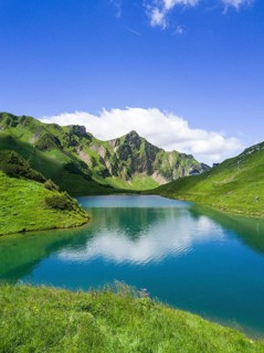 Schrecksee with Allgau mountains