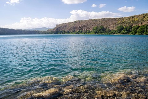 Chala Lake on the border of Kenya and Tanzania