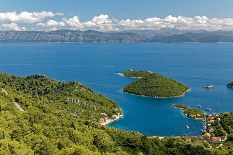 Port of Prozurska Luka with a view of the Croatian mainland