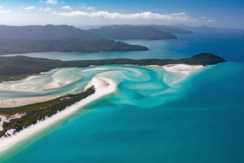 Whitehaven Beach and Hill Inlet river meanders
