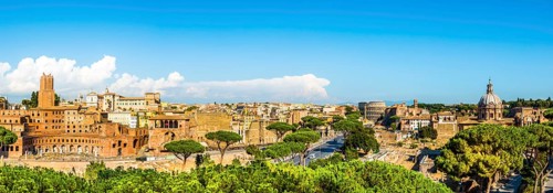 Cityscape of Rome Via dei Fori Imperiali