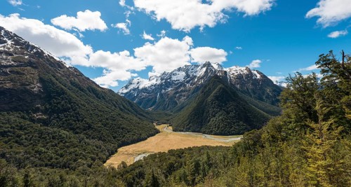 View on the Routeburn Flats