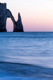Aiguille d'Etretat and Porte d'Aval in the evening light