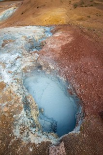 Blue mud pool