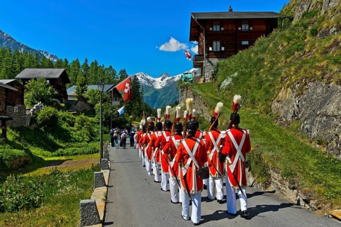 Herrgottsgrenadiere at the Corpus Christi procession