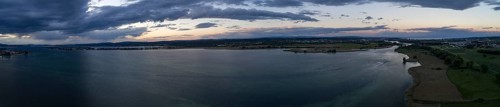 Evening atmosphere at Untersee from Konstanz to the island of Reichenau