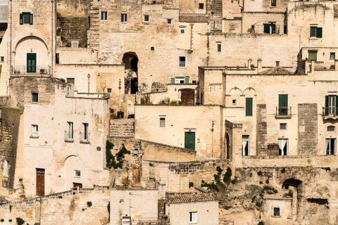 Nested houses in Sasso Caveoso district