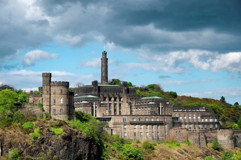 Calton Hill with Nelson Monument