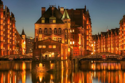 Wasserschlosschen at dusk