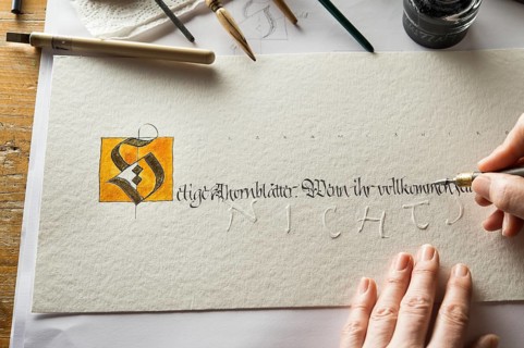 Calligraphy studio