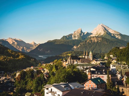 Village view with parish church St. Andreas and collegiate church St. Peter