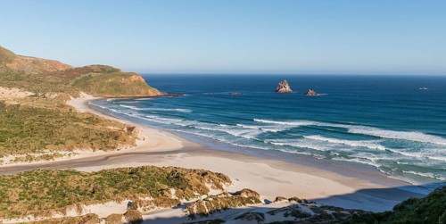 View of sandy beach