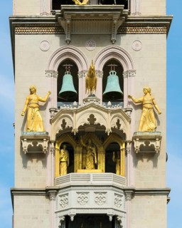 Bell tower of cathedral