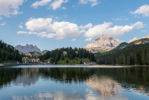 Lake Misurina with Three Peaks Dolomites