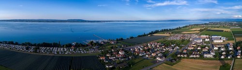 Panorama of Altnau on Lake Constance