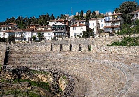 Ancient theater in the historic center