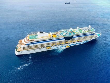 Cruise ship in the Caribbean