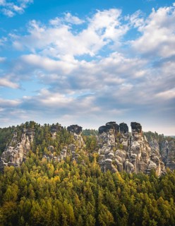 Schrammsteine around the Bastei