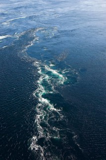 Massive whirlpools in the water