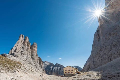 Descent from the Santner via ferrata