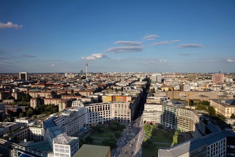 City view in east direction