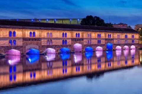 Watergate Barrage Vauban at twilight