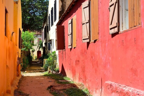 Colonial building on slave island