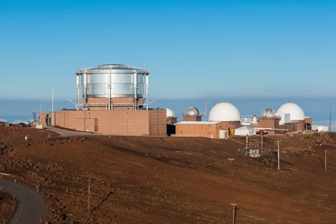 Observatory on top of the Haleakala crater