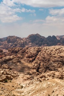 View of Siq gorge to the Nabataean city of Petra