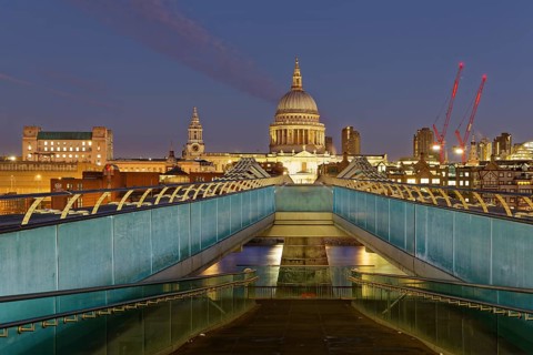Millennium Bridge and St Paul's Cathedral