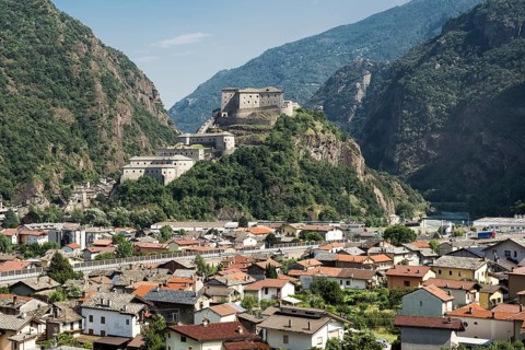 Fortress Bard in the Aosta Valley