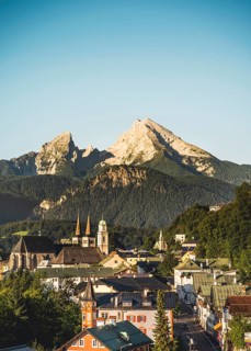 Village view with parish church St. Andreas and collegiate church St. Peter