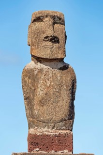 Moai in the Ahu Tahai Complex