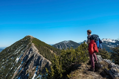 Hiker on ridge