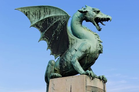 Statue on the Dragon Bridge