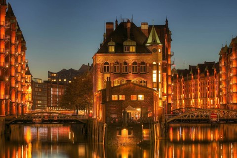 Wasserschlosschen at dusk