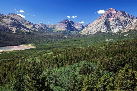 View on Appistoki Peak left