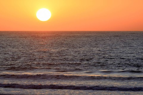 Sunset over the North Sea