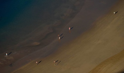Tourists on Playa de las Teresitas