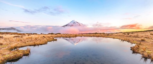 Reflection in Pouakai Tarn lake