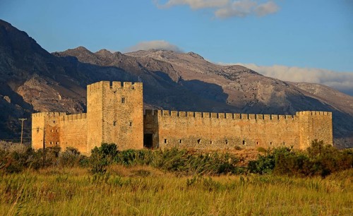 Frangokastello Castle in the evening light